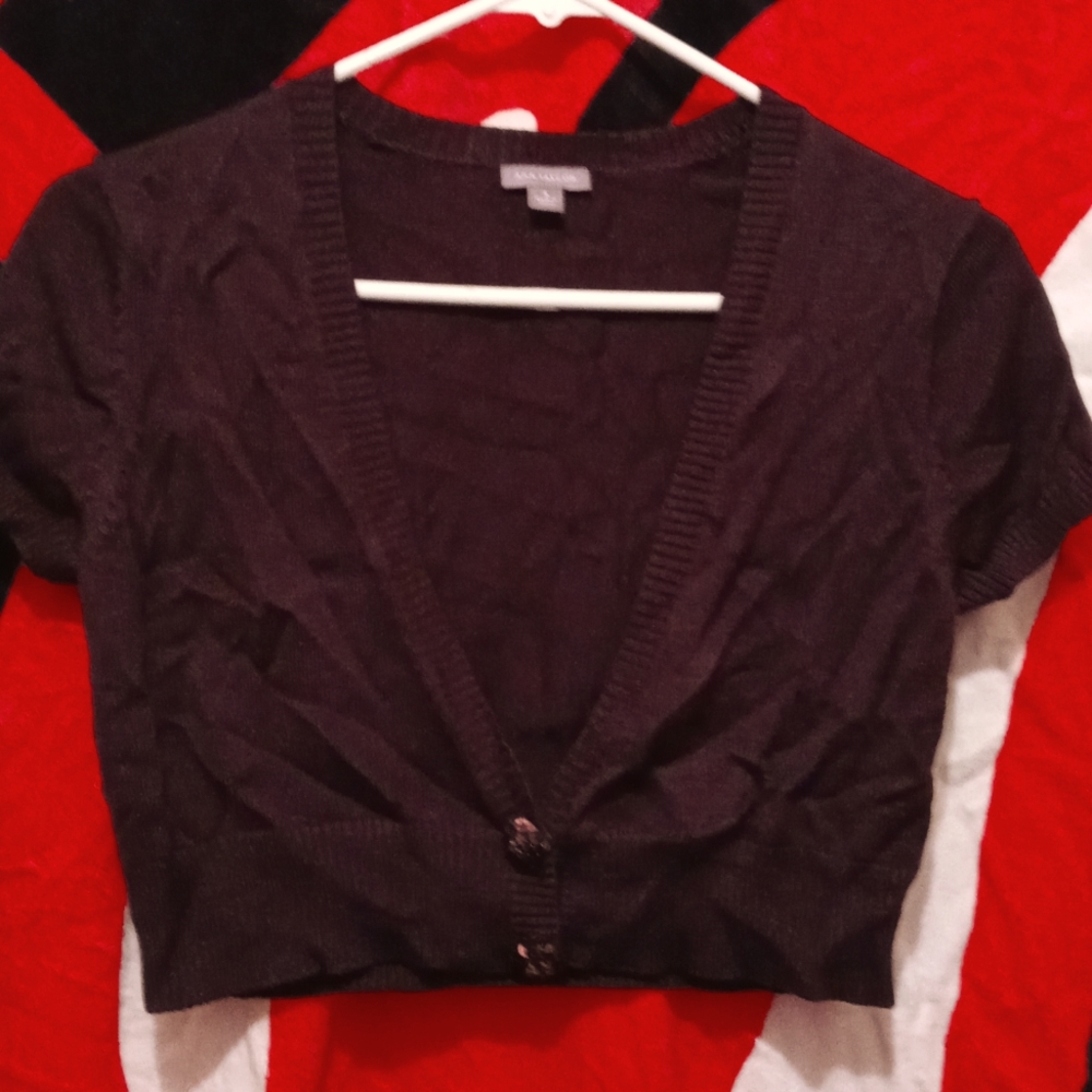 Ann Taylor, Brown, size: small, short sleeve, half sweater